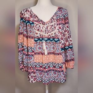Faded Glory peasant blouse Size XL (16-18)